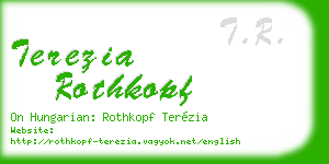 terezia rothkopf business card